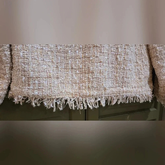 Zara basic white/pink pearl top - Picture 5 of 9